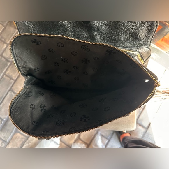 Tory Burch Black Leather Satchel with Tassel - Picture 16 of 16